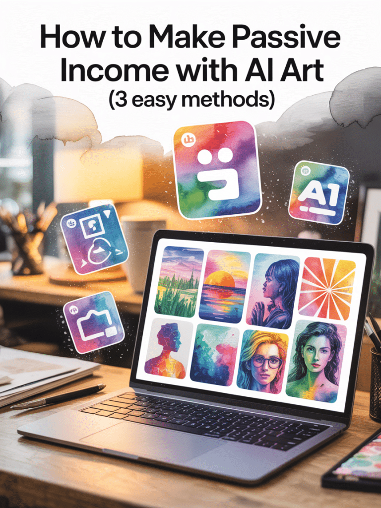 Let's look at AI art passive income ideas, monetize Midjourney art, and sell AI-generated images easily.